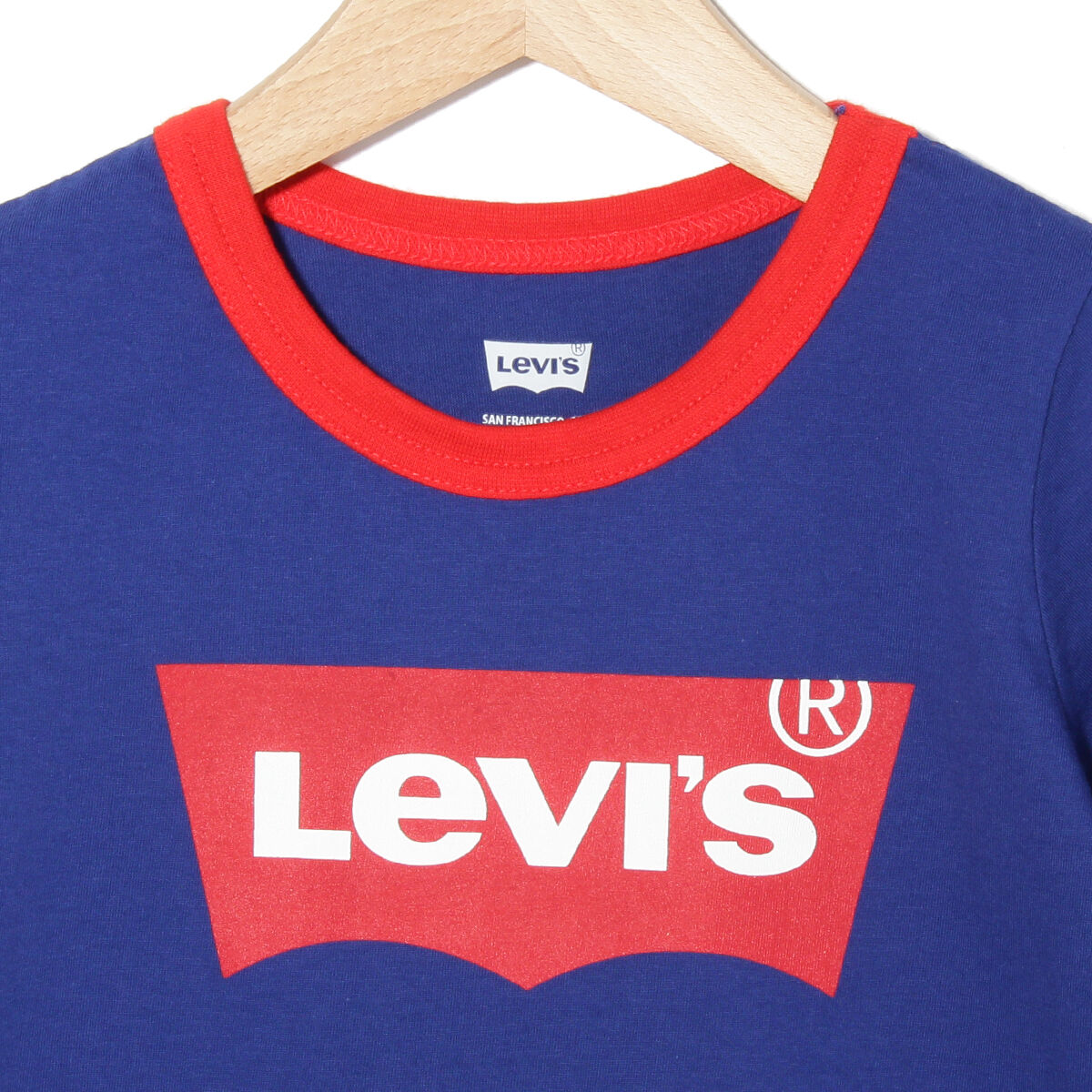 LEVI'S®KIDS バットウィングロゴ リンガーTシャツ BLUE(90-120cm)